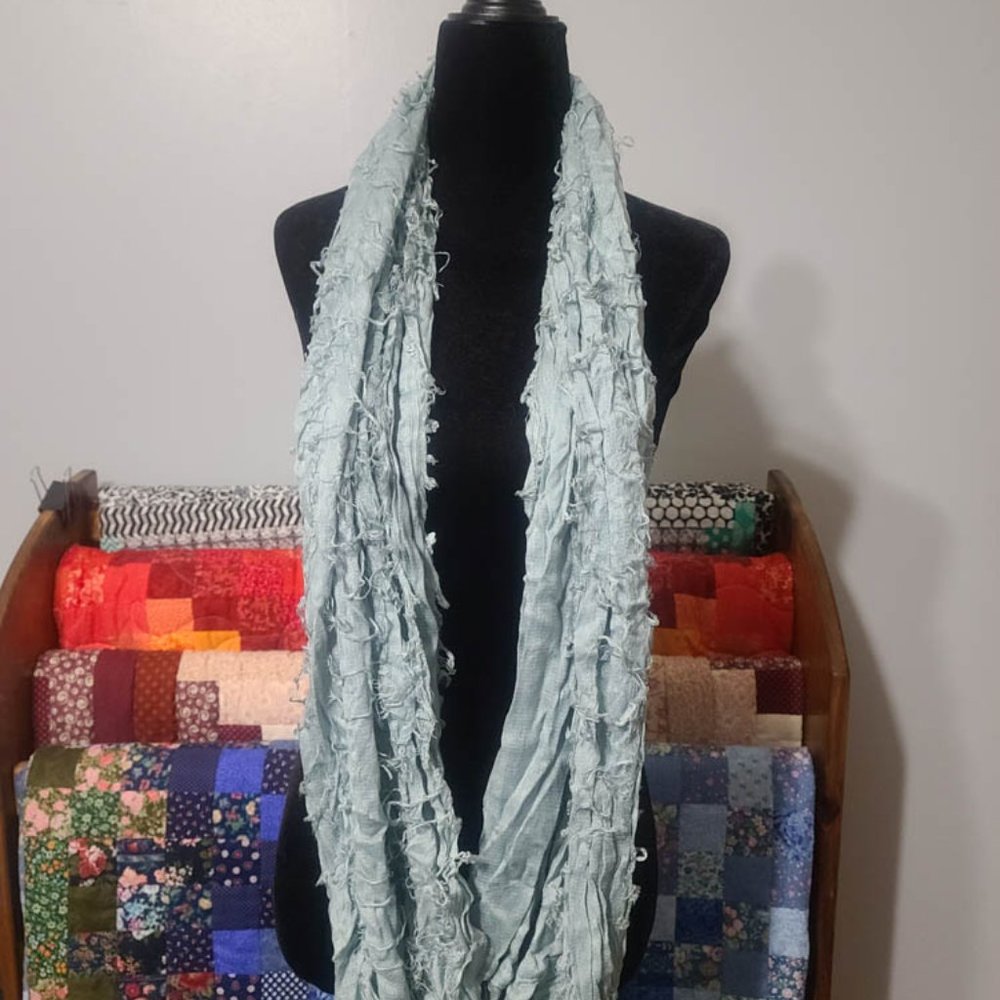 Gray Infinity Scarf - Picture 2 of 2